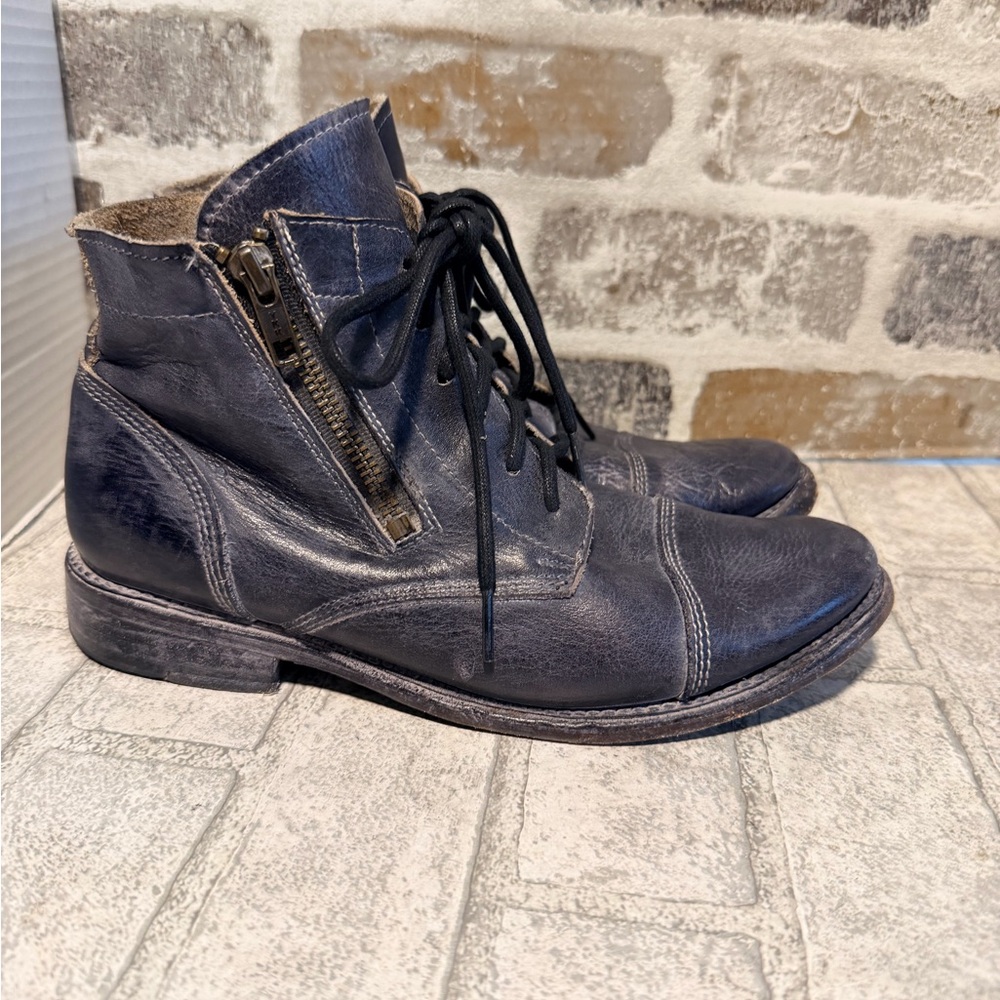 Bed Stu Bonnie Leather Cobbler Combat Boots Women's 7 - Picture 2 of 12